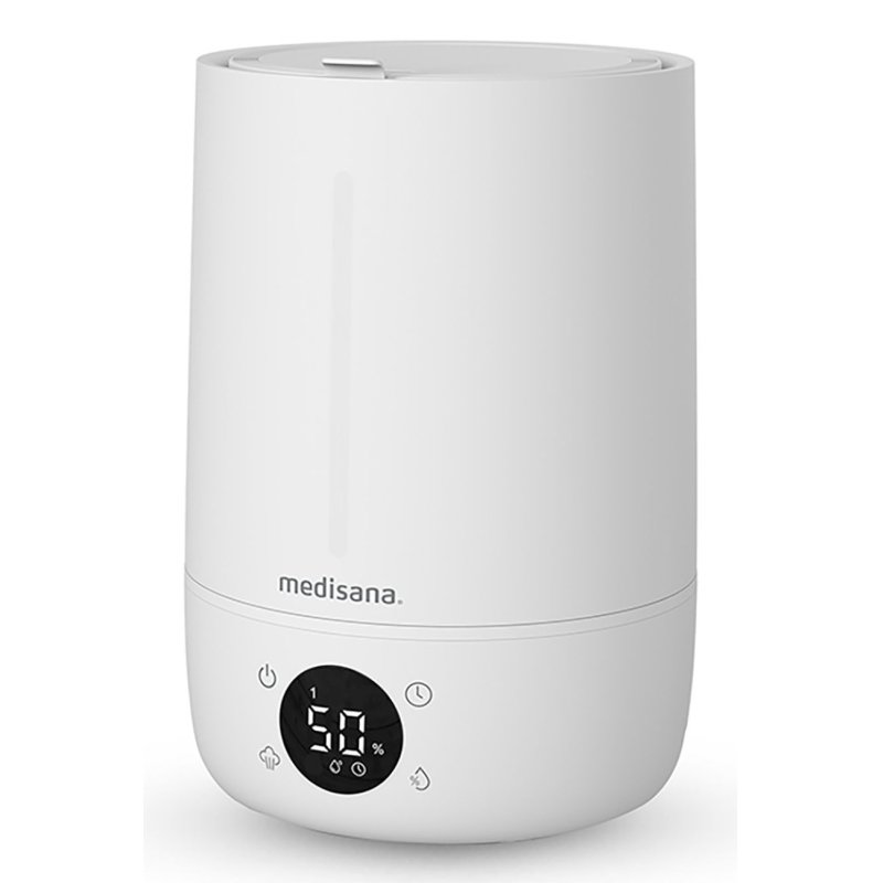 Medisana AH 663 humidificateur Ultrasonic 4,5 L Noir, Blanc 25 W