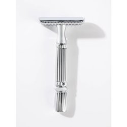 Ewanto Travel Safety Razor Stainless Steel Silver With Practical Case For Classic Razor Blades