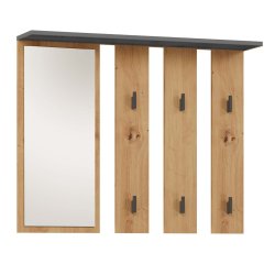 Topeshop PARMA WIESZAK ANT/AR clothing hanger Anthracite Oak