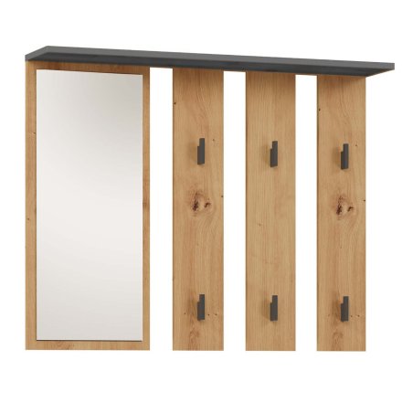 Topeshop PARMA WIESZAK ANT/AR clothing hanger Anthracite Oak