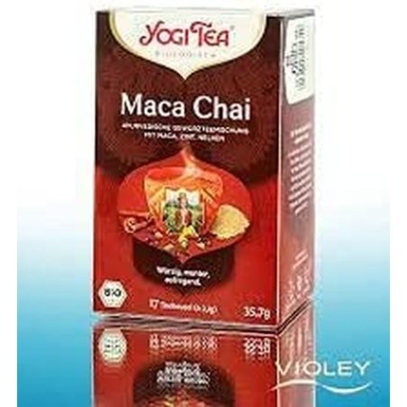 Yogi Tea, Maca, Organic Herbal Tea, Blend Of Cinnamon, Cloves And Maca, 17 Tea