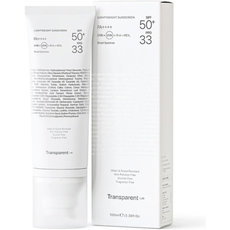 Transparent Lab Lightweight Sunscreen SPF50 