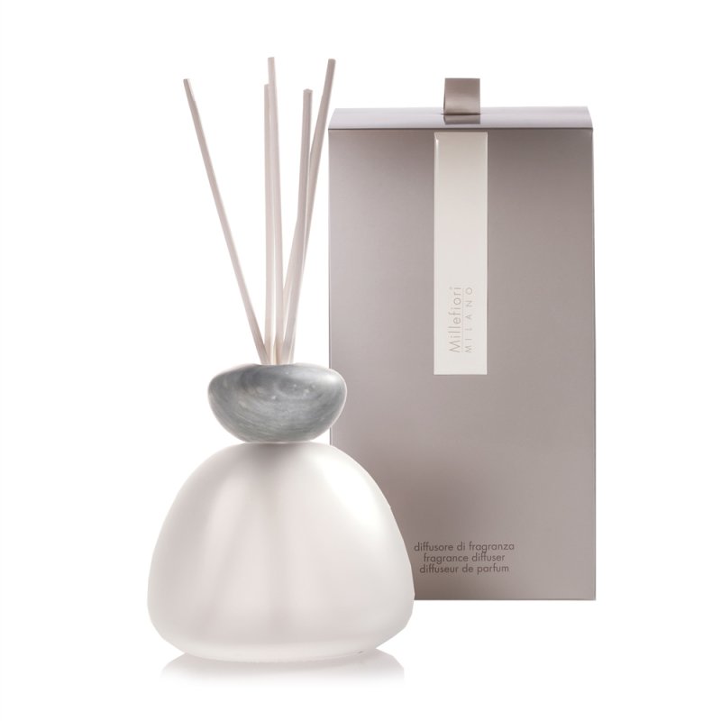 Millefiori Milano Marble Matte Aroma Diffuser Gray Cap 400 Ml