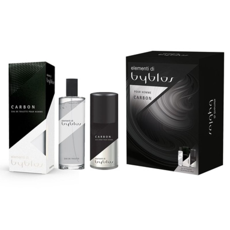 Byblos Elementi Carbon: Eau De Toilette 120ml Deodorant 150ml