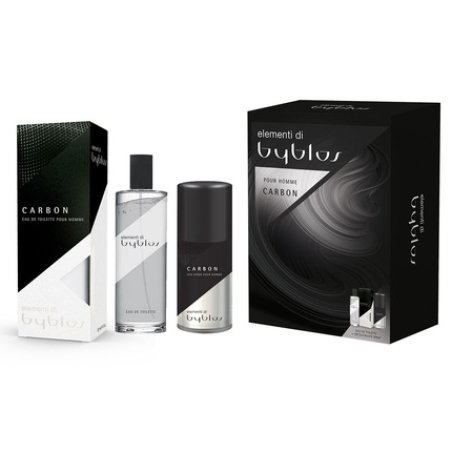 Byblos Elementi Carbon: Eau De Toilette 120ml Deodorant 150ml