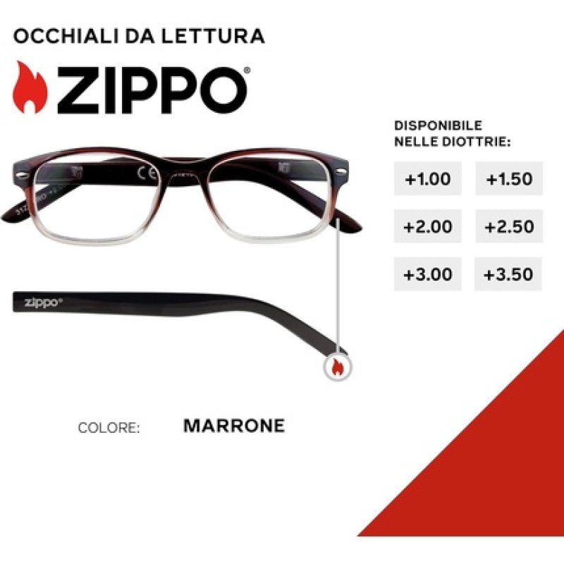 Zippo Reading Glasses with Soft Lines Ideal for Men and Women