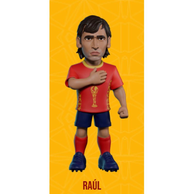 ESPAGNE - Raul - Figurine Minix Coupe du Monde des Légendes 12cm