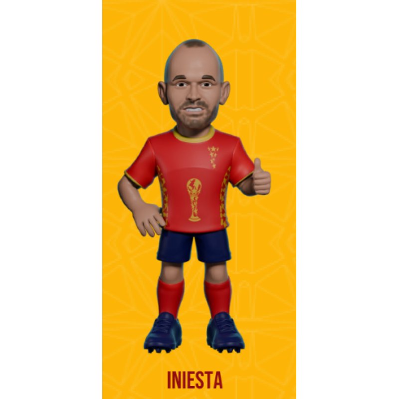 ESPAGNE - Iniesta - Figurine Minix Coupe du Monde des Légendes 12cm