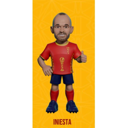 ESPAGNE - Iniesta - Figurine Minix Coupe du Monde des Légendes 12cm