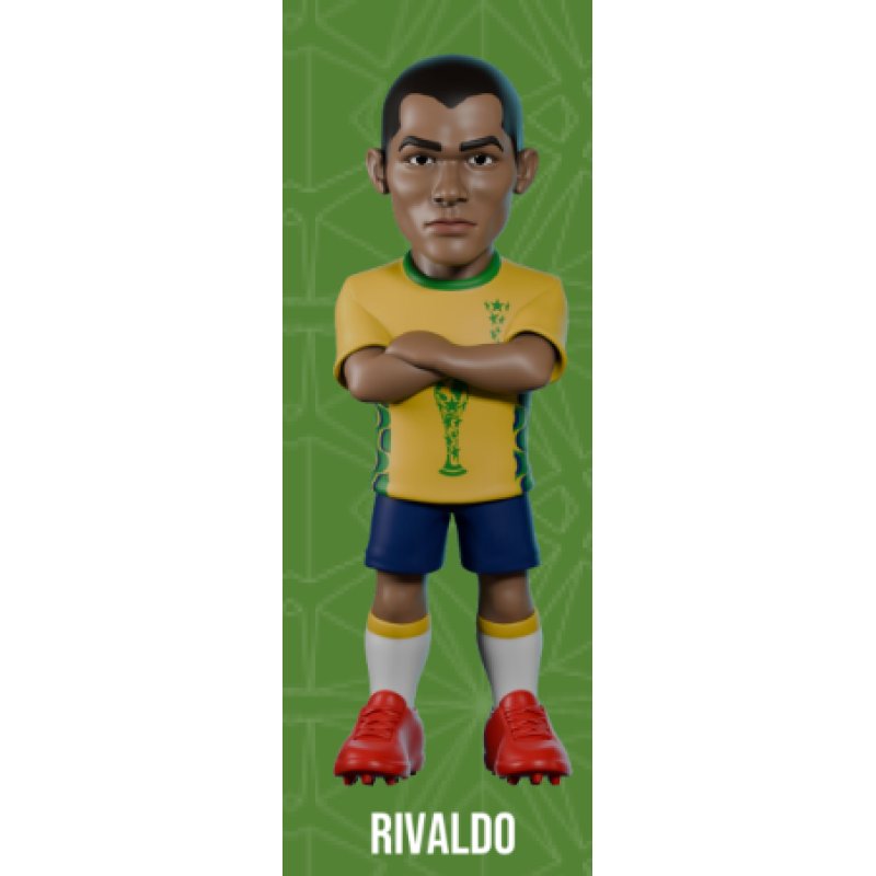 BRESIL - Rivaldo - Figurine Minix Coupe du Monde des Légendes 12cm