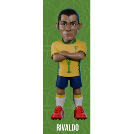BRESIL - Rivaldo - Figurine Minix Coupe du Monde des Légendes 12cm