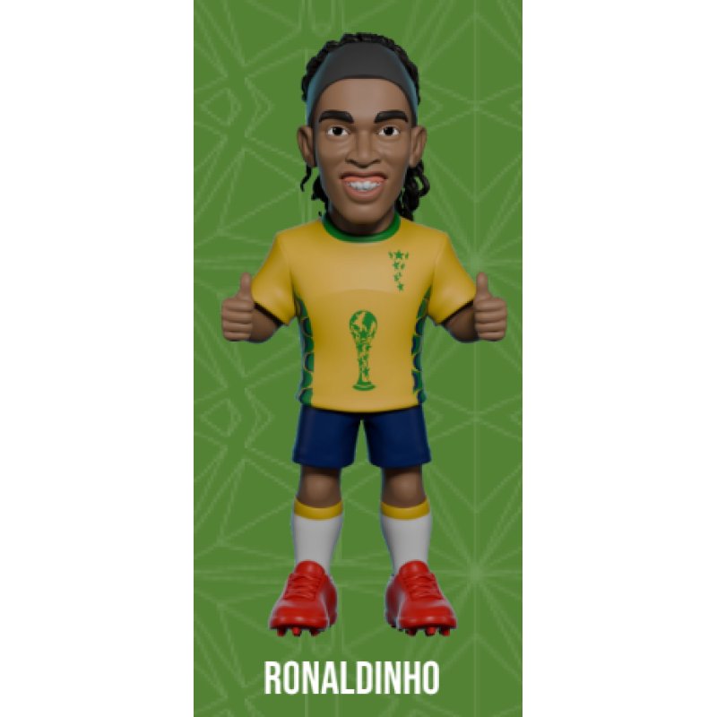 BRESIL - Ronaldinho - Figurine Minix Coupe du Monde des Légendes 12cm