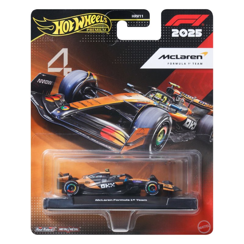 Hot Wheels 1:64 Scale Premium Die-Cast Formula 1 Collectible Toy Race Car (Styles May Vary)