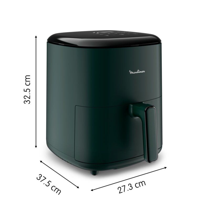 Moulinex EZ245320 friteuse Unique 5 L Autonome Friteuse d’air chaud Noir, Vert