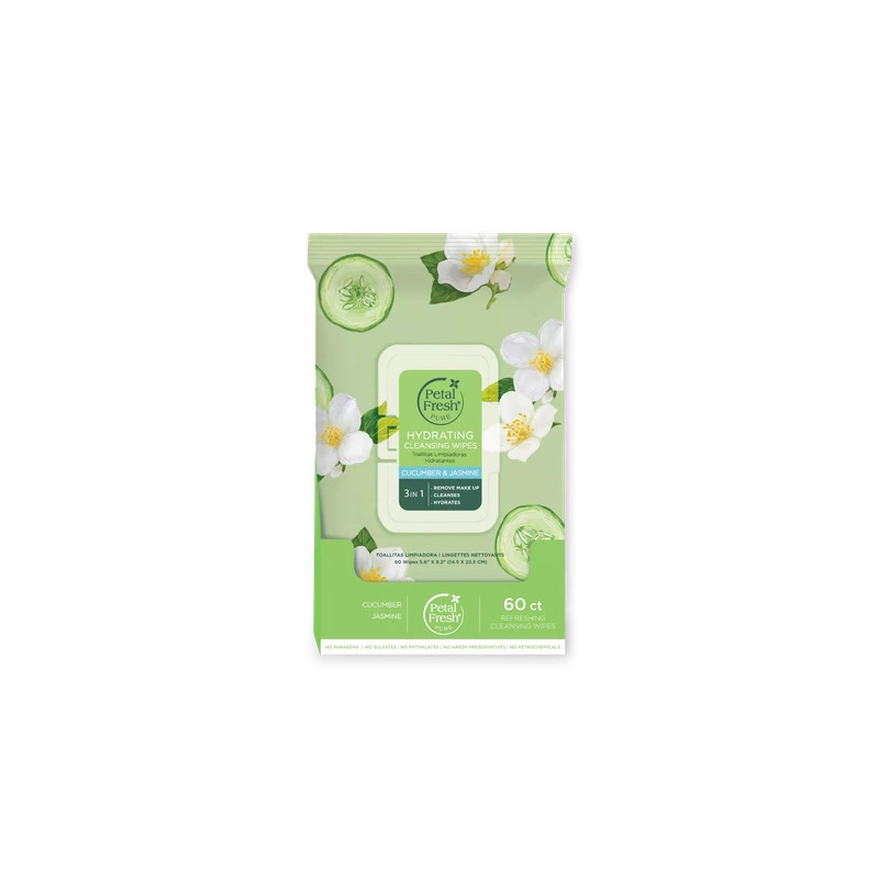 Petal Fresh - Pure Hydrating Cucumber & Jasmine Cleansing Wipes