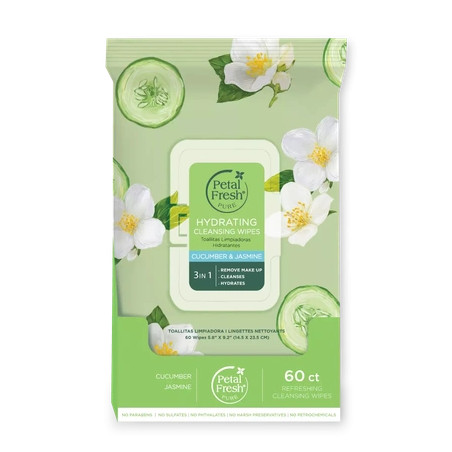 Petal Fresh - Pure Hydrating Cucumber & Jasmine Cleansing Wipes