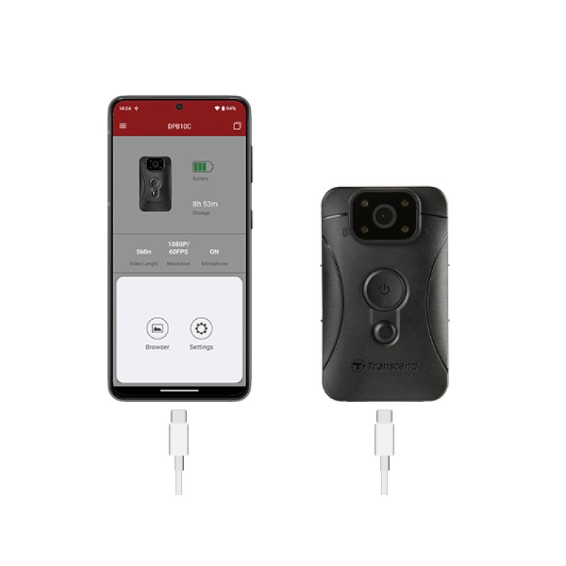 CARD 64GB TRANSCEND Body Camera DrivePro 10C Type-C