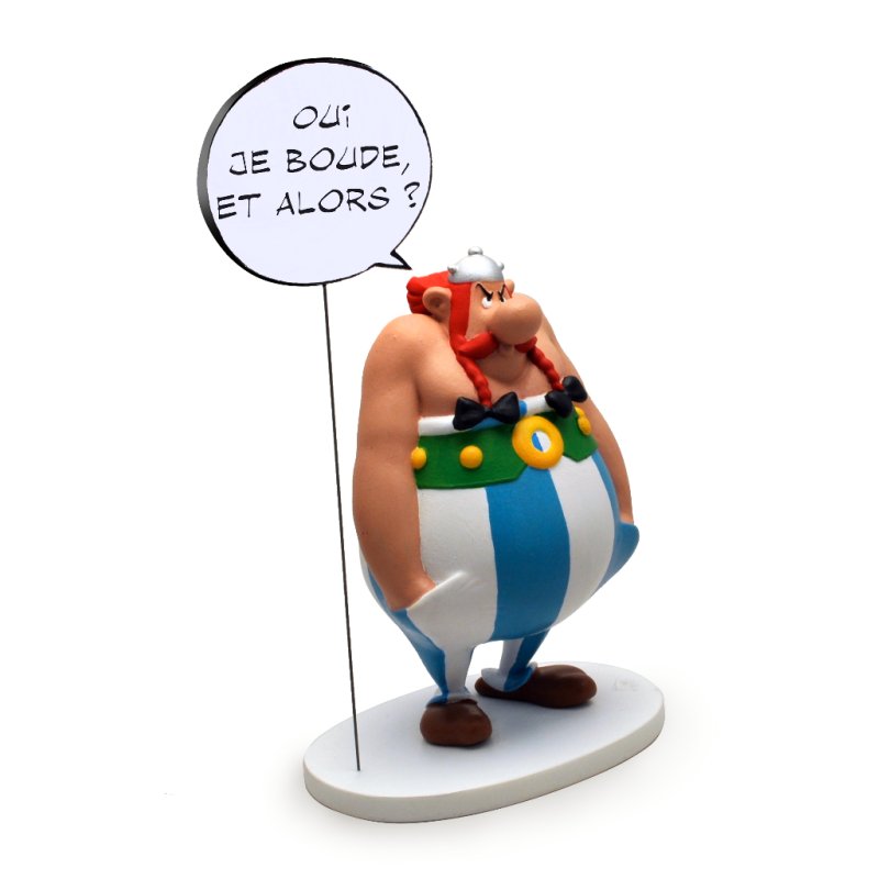Plastoy - Collection Bulle : Obélix - Oui je boude ? Et alors ! - Nouvelle Edition Figurine