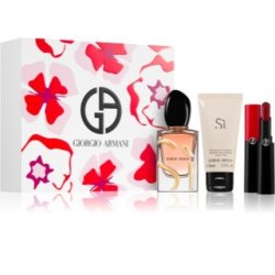Giorgio Armani Si Eau De Parfum Intense - Gift Set With 31 Grams, 15 Milliliters, And 50 Milliliters
