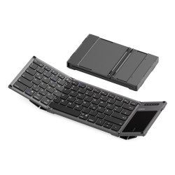 Inateck KB06101_STEEL GRAY keyboard Home RF Wireless Bluetooth QWERTZ English Black