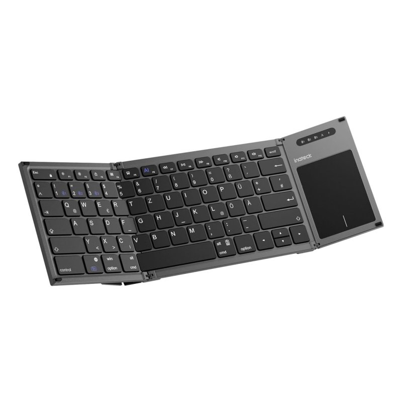 Inateck KB06101_STEEL GRAY keyboard Home RF Wireless Bluetooth QWERTZ English Black