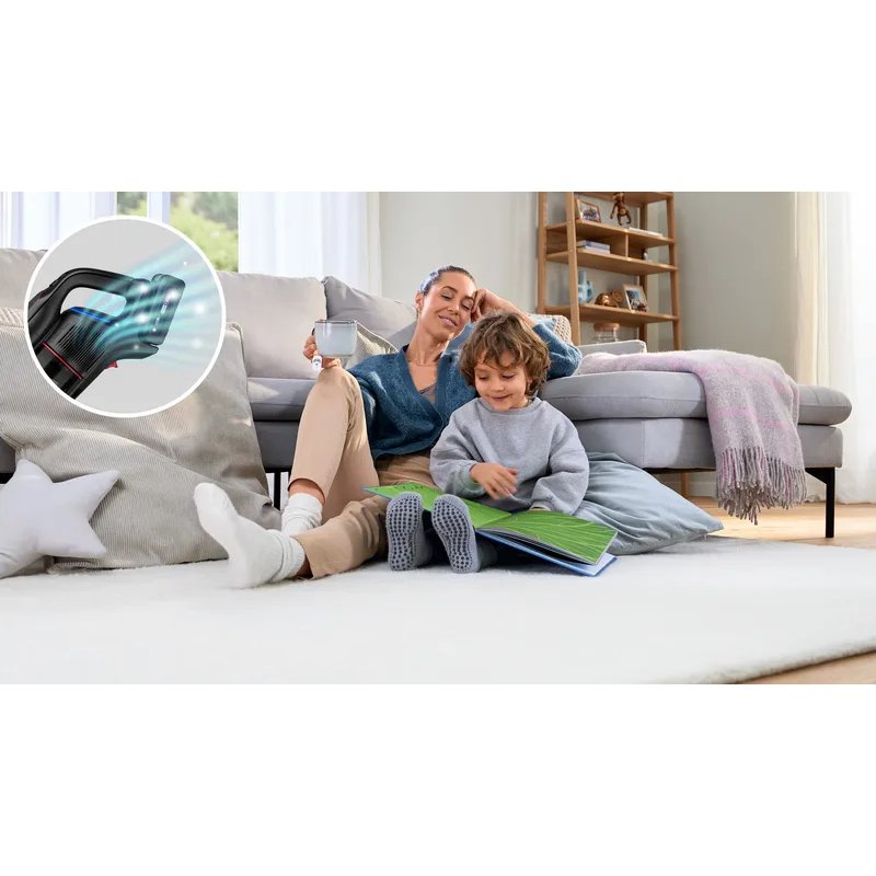 Bosch Unlimited 10 Aspirateur-balai 2 en 1 Batterie Sec HEPA Sans sac 0,4 L Noir 4 Ah