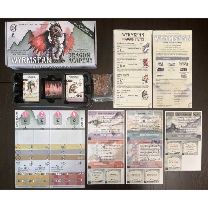 Asmodee Wyrmspan Dragon Academy 90 min Jeu de société