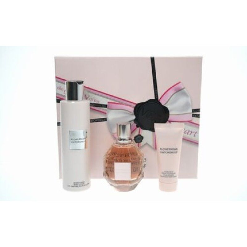 Viktor & Rolf Flowerbomb Perfume Gift Set 3.4oz EDP, Body Lotion 6.7oz