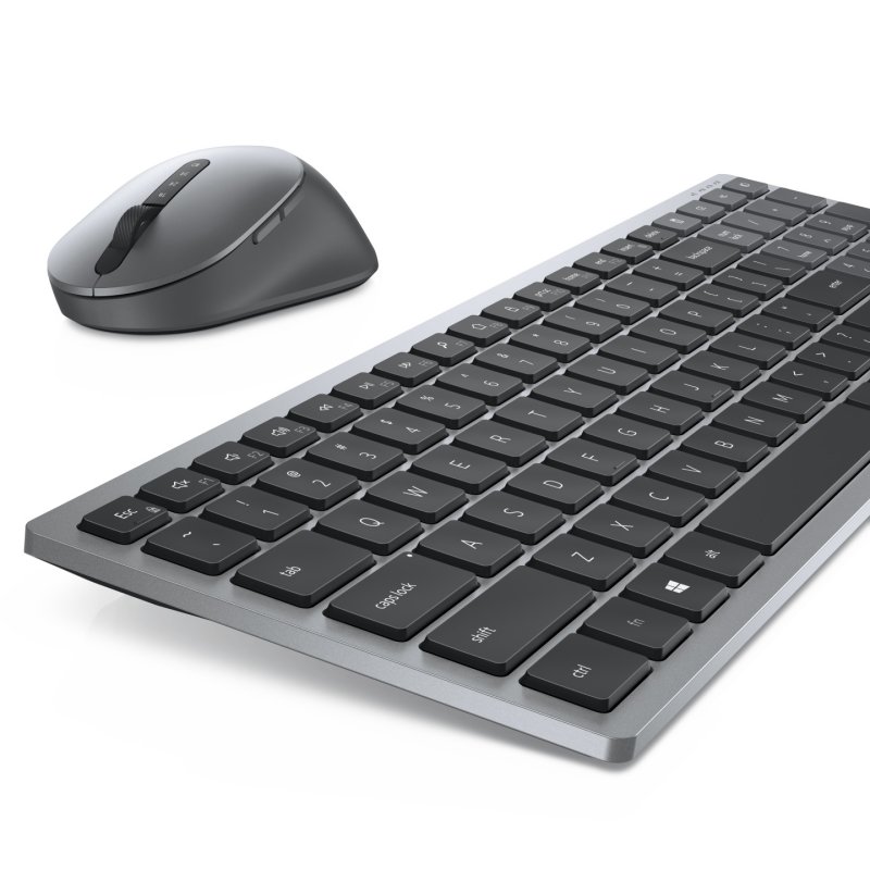 DELL KM7120W teclado Ratón incluido Médico RF Wireless Bluetooth Gris, Titanio