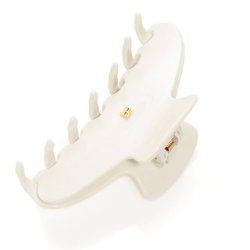 Balmain Large White Clamp With B 14k