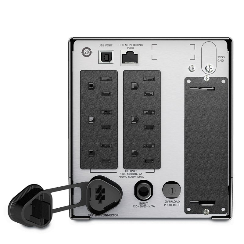 APC SMT750X93 uninterruptible power supply (UPS) Line-Interactive 0.75 kVA 500 W 6 AC outlet(s)