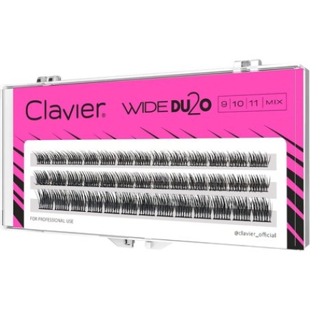 Clavier Tufted Eyelashes Wide Du2o False Eyelashes 20D Natural C Curl Lash