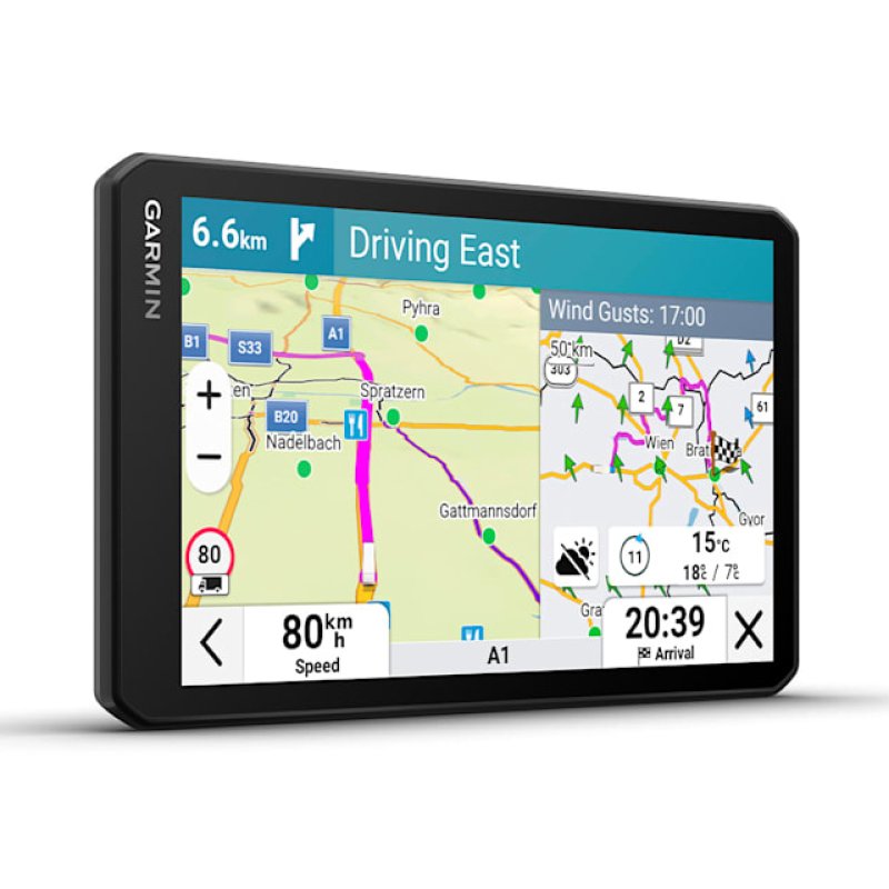 Garmin dēzl LGV720 navigateur Fixé 17,6 cm (6.95") TFT Écran tactile 242 g Noir