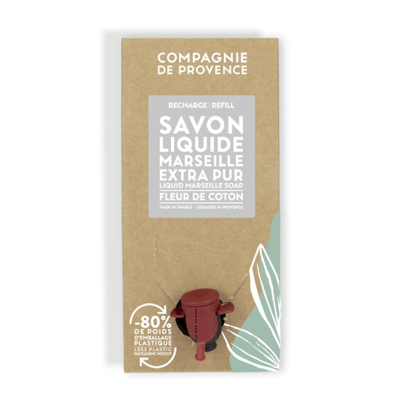Compagnie De Provence - Liquid Marseille Soap Refill Cotton Flower 3 l (CDPSL03LCO)