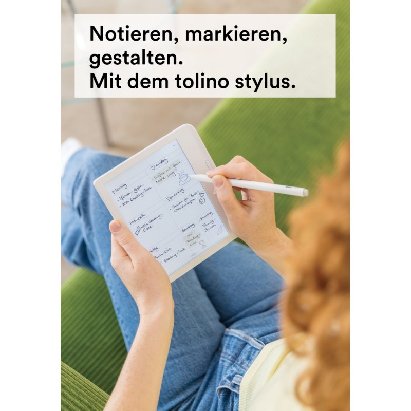 Tolino Stylus Weiß (Kompatibel mit Tolino vision color)