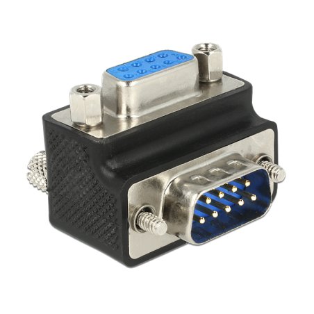DeLOCK 65595 cable gender changer Sub-D 9p Black, Blue, Red, Silver