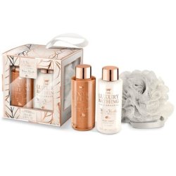 The Luxury Bathing Company Retreat Body Cream 100ml Shower Gel 100ml Sponge