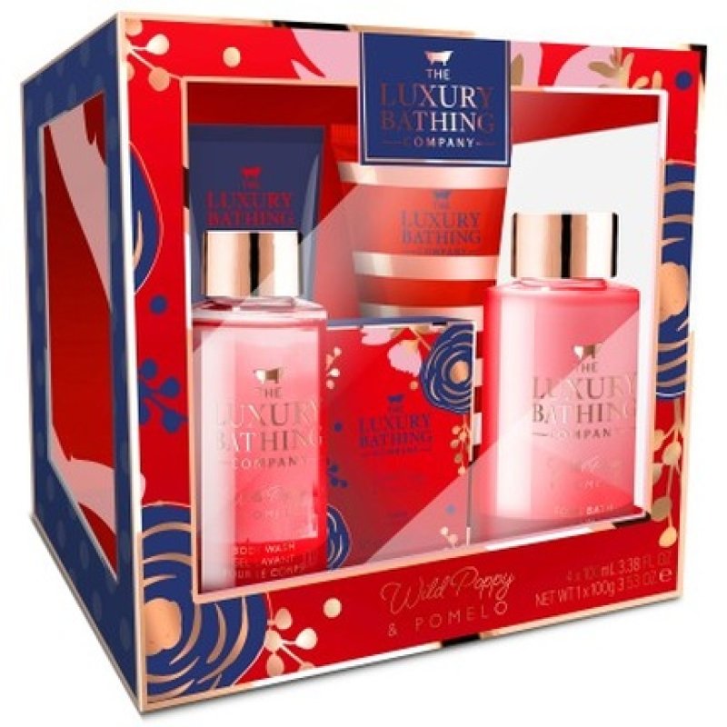 The Luxury Bathing Company Bright & Beautiful Bath Foam 100ml Shower Gel 100ml Body Cream 50ml Hand Cream 50ml Soap 100g