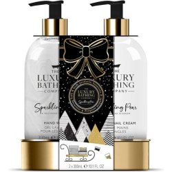 The Luxury Bathing Sparkling Pear & Nectarine Blossom Winter Love Hand Care Duo