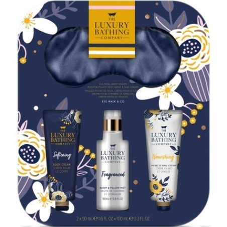 The Luxury Bathing Company Wild Poppy & Pomelo Body Spray 100ml Hand Cream 50ml Body Cream 50ml Sleep Mask