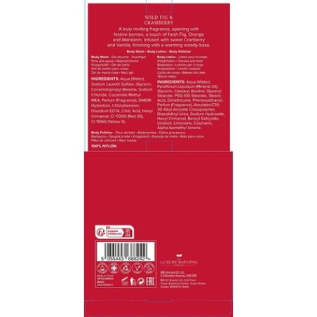 The Luxury Bathing Wild Fig & Cranberry Festive Fun Body Essentials