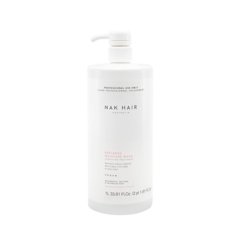 Nak Replends Moisture Mask 1L for Hydrating, Softening, and Detangling Hair