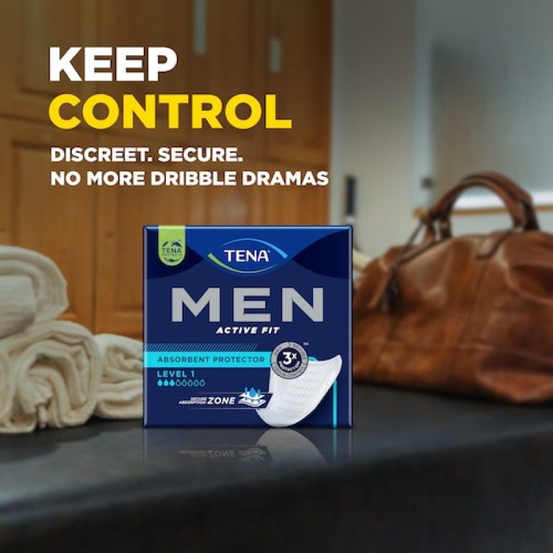 TENA Men Active Fit avec protection absorbante de niveau 1