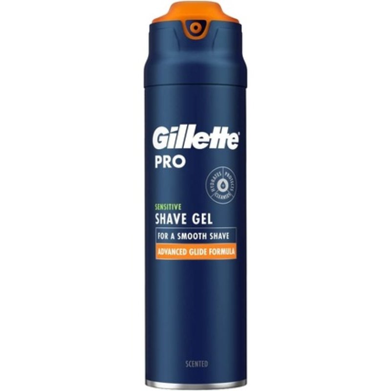Gillette PRO Sensitive Shave Gel Cools to Soothe Skin 200ml