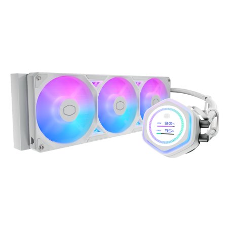 Cooler Master MasterLiquid Atmos II 360 LCD White Processeur Kit de refroidissement du liquide 12 cm Blanc 1 pièce(s)