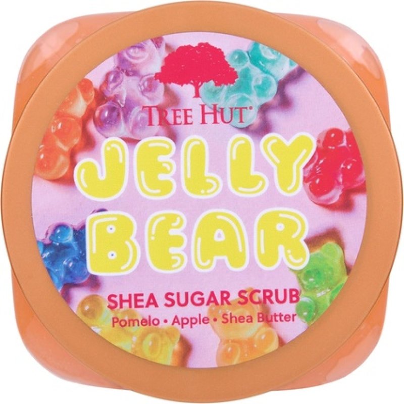 Tree Hut Jelly Bear Shea Sugar Scrub Exfoliating Hydrating Moisturizing Body