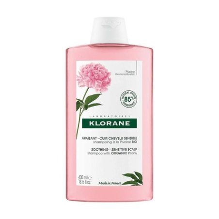 Klorane Peony Shampoo 400ml Gentle Cleansing For Sensitive Scalps