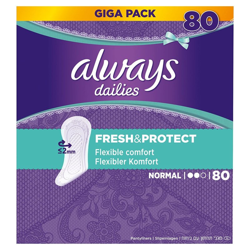 Always Dailies Fresh Protect Normal 80st