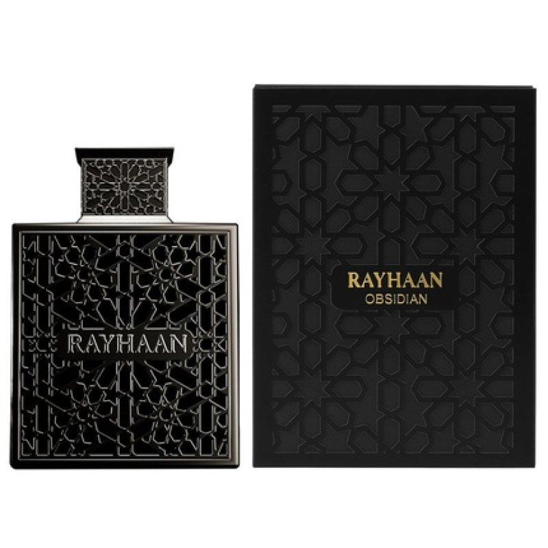 Rayhaan Obsidian Woody Spicy Amber Masculine Eau De Parfum Longlasting