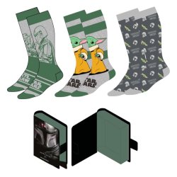 MANDALORIAN - Pack de 3 Paires de Chaussettes (Taille 38-45)